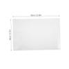 OSOLADY Transparent Shampoo Chair Mat for Hair Washing Beds Barber Workstation Cover Massage Table Pad Easy to Clean Barrier Pad for Salon and Spa Use view 3