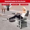 BAIODNB Manicure Pedicure Chair Nail Table, Rolling Salon Pedicure Station Unit Chair Adjustable Nail Desk Workstation, Professional Salon Trolley Beauty Spa Massage Stool with Drawers(Black) view 4