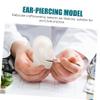 ORFOFE Silicone Human Ear Model Ear Piercing Part Portable Design for Easy Use view 3