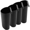 Parliky 8pcs Black Rolling Cart Hanging Cup Storage Bin for Salon Utility Hanging Trash Bucket for Tattooing Supplies view 1