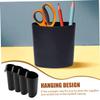 Parliky 8pcs Black Rolling Cart Hanging Cup Storage Bin for Salon Utility Hanging Trash Bucket for Tattooing Supplies view 4