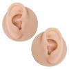 Vnmcry Silicone Ear Model Piercing Practice Fake Ear Flexible Realistic Artificial Ear Body Parts for Jewelry Display Acupuncture Mannequin Teaching Tool (1 Pair Ear) view 1