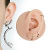 Vnmcry Silicone Ear Model Piercing Practice Fake Ear Flexible Realistic Artificial Ear Body Parts for Jewelry Display Acupuncture Mannequin Teaching Tool (1 Pair Ear) view 4