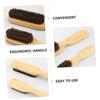 Beatifufu 2pcs Beard Grooming Set Bristle Hair Brush Cleaning Brush for Men Ergonomic Handle Lightweight Design for Home Salon Use for Beard Hair Styling view 2