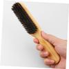 Beatifufu 2pcs Beard Grooming Set Bristle Hair Brush Cleaning Brush for Men Ergonomic Handle Lightweight Design for Home Salon Use for Beard Hair Styling view 4