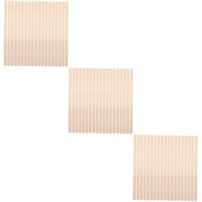 Mikinona 300pcs Wooden Applicator Sticks Hair Removal Spatula Tool for Waxing Eyebrow Shaping More Comfortable Edge Design Versatile Use for Salon Home