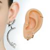 Vnmcry Fake Ear Piercing Practice Silicone Artificial Ear Realistic Flexible Body Parts Simulated 3D Ears Mannequin for Earring Jewelry Display Party Cosplay (Right Ear) view 3