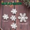 BARTOSI Christmas Snowflake Hair Clips Rhinestone Hair Clip Xmas Hairpins Holiday Hair Accessories for Women and Girls (Pack of 5) view 2