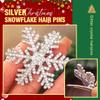 BARTOSI Christmas Snowflake Hair Clips Rhinestone Hair Clip Xmas Hairpins Holiday Hair Accessories for Women and Girls (Pack of 5) view 4