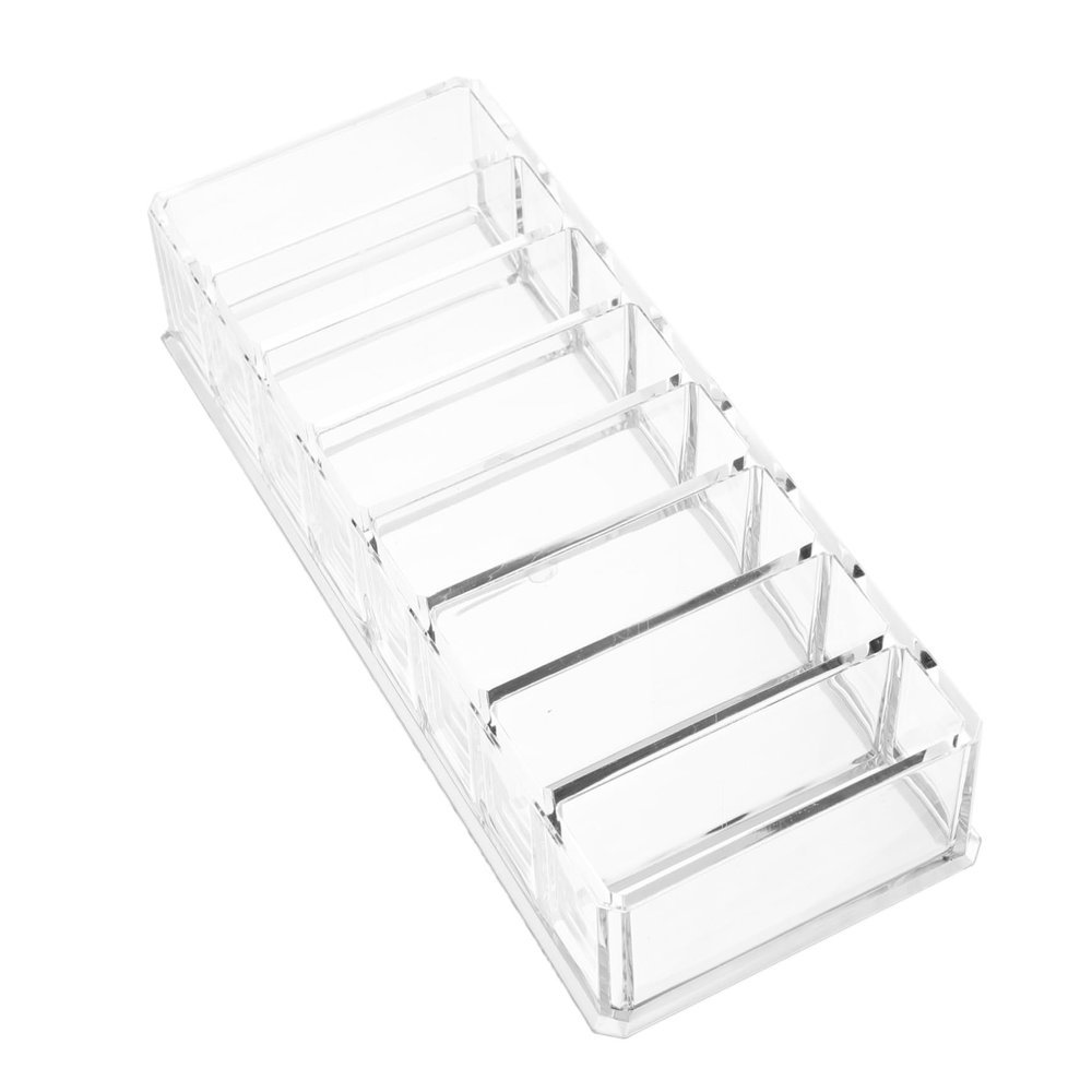 Baluue 1pc Acrylic Lipstick Organizer Rack Cosmetic Storage Box for Makeup Display for Vanity and
