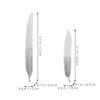 Beatifufu 4pcs Sturdy Stainless Steel Nail Files Double-Sided Boards for Fingernails Toenails and Artificial Nails view 2
