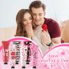 24 Pcs Valentine's Day Hand Cream Gift Bulk Valentine Gift Basket Stuffers Love Heart Moisturizing Galentine's Hand Lotion Bulk Small Dry Cracked Care Cream for Women Friends Seniors Clients, 30 ml view 4