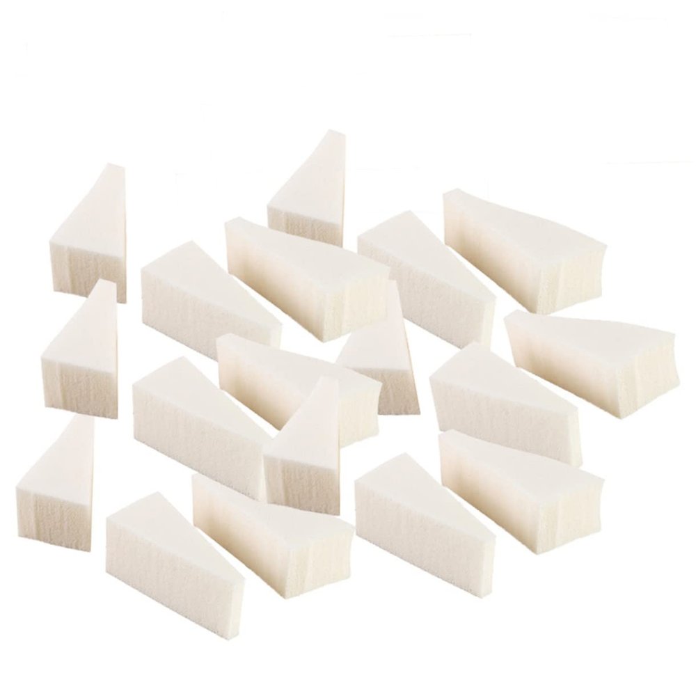 Baluue 40pcs Essential Makeup Tools Nail Art Sponges Foundation Blender Puff Wedges Versatile for Manicure Makeup