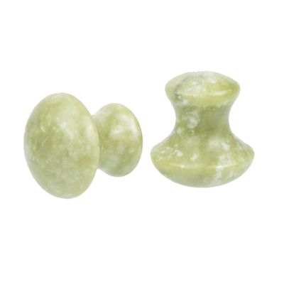 Baluue 2pcs Jade Roller and Gua Sha Face Massager Facial Massage Tool Eye Massager Neck Beauty Scraping Roller Facial Jade