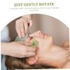 Baluue 2pcs Jade Roller and Gua Sha Face Massager Facial Massage Tool Eye Massager Neck Beauty Scraping Roller Facial Jade view 4