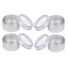 Beatifufu 6pcs Mini Aluminum Boxes for Cosmetics Round Containers Seamless Lid Closure for Creams Ointments and Makeup Storage Portable for Travel and Camping view 1