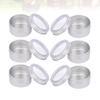 Beatifufu 6pcs Mini Aluminum Boxes for Cosmetics Round Containers Seamless Lid Closure for Creams Ointments and Makeup Storage Portable for Travel and Camping view 4