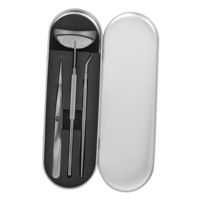 Baluue Eyelash Extension Tweezers Tool Kit Mirror for False Lashes Girl Eyelash Auxiliary Tool