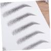 Baluue 2pcs Brow Stickers Eyebrow Transfer Stencils Black Eyebrow Tool Easy to Apply for Sparse Brows view 3
