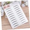 Baluue 2pcs Brow Stickers Eyebrow Transfer Stencils Black Eyebrow Tool Easy to Apply for Sparse Brows view 4