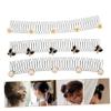 Baluue 3pcs Hair Finishing Fixer Girls Hair Clips Comb u Shape Pins for Women Thick Clips view 3