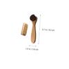 BCOATH 4pcs Wooden Pig Bristles Nail Cleaning Brush Set Dual-Sided Handwashing Tool for Effective Finger and Nail Hygiene view 2