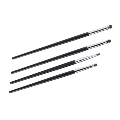 Beatifufu 4pcs Fine Precision Eyeliner Brush Eye Makeup Compact Easy Use Applicators for Delicate Application and Blending Suitable for Beginners and Professionals