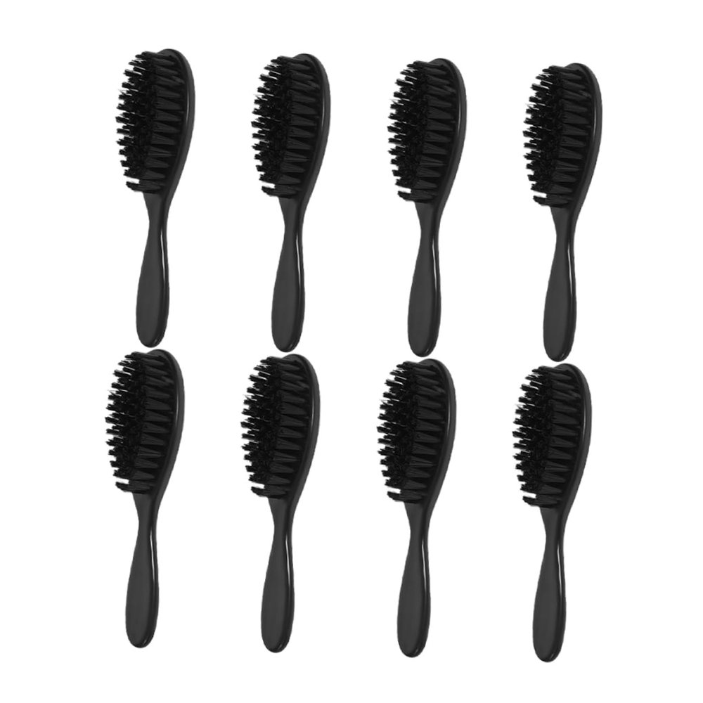 Beatifufu 8pcs Men's Beard Brush Stiff Bristle Grooming Tool for Hair Cutting Neck Duster Cleaning Brush for Barbershop Use Gentle Hair Sweep for Smooth Styling