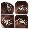 Baluue Elegant Metal Pearl Hair Side Comb Wedding Hair Accessories for Bridal Bridesmaid Mother of Bride view 3