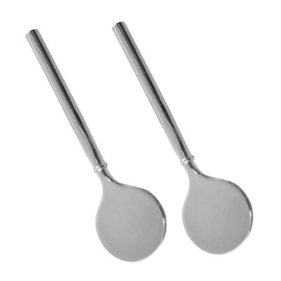 FOMIYES 2pcs Metal Skincare Spatula for Eye Cream and Facial Masks Lightweight Beauty Scoop for Precise Application and Mixing Compact Design for Travel and Daily Use