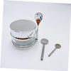 FOMIYES 2pcs Metal Skincare Spatula for Eye Cream and Facial Masks Lightweight Beauty Scoop for Precise Application and Mixing Compact Design for Travel and Daily Use view 4