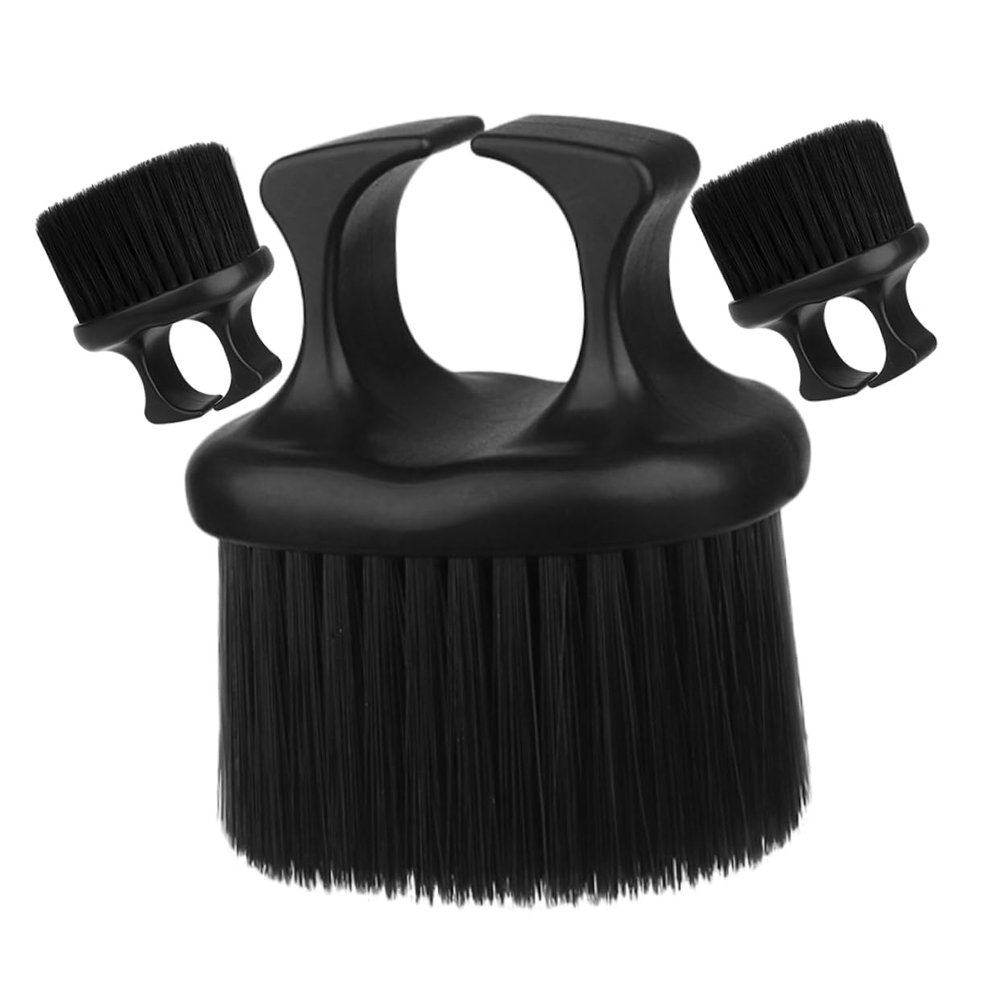 Baluue 3pcs Knuckle Barber Brush Set for Men Bristle Beard Grooming Brush Perfect for Father's Day Present