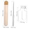 Baluue Cosmetic Bags for Women Makeup Palette Stainless Steel Mixing Spatula for Professionals view 4