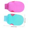 Baluue 2pcs Exfoliating Bath Gloves Shower Mitts for Body Washing Lightweight and Portable Rich Foaming for Men and Women for Home and Travel Use Purple Green view 2