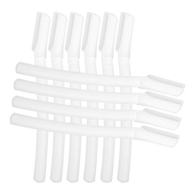 Baluue 10pcs Eyebrow Razor Women Brow Shaver Tool for Hair Removal Portable Material