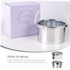 Baluue 2pcs Wax Warmer Inner Pan Aluminum Wax Melting Dish for Hair Removal Compatible Machines Easy to Clean and Maintain for Home and Salon Use view 4