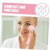 Baluue 4-Piece Silicone Face Scrubber Set Gentle Facial Exfoliator for Makeup Removal Cleansing Brush for Blackheads Blue Pink Travel-Friendly Skincare Tool view 2