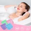 4Pcs Exfoliating Back Scrubber with Handle and 2 Pairs Shower Bath Gloves Bath Set for Shower Bath Exfoliator Stretchable Skin Massages Back Scrubber Improve Blood Circulation view 3