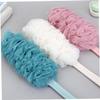 Baluue 3pcs Mesh Shower Brush Long Handle Bath Brush for Body Cleaning and Massaging view 4