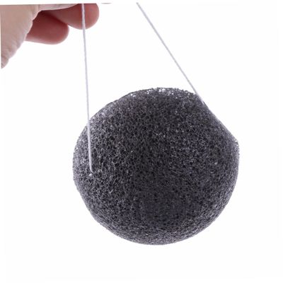 WOONEKY Sponge Exfoliating Facial Sponge Charcoal for Oily Prone Skin Natural Konjac Cleansing Tool for Deep Cleaning and Exfoliation Gentle Skin Bamboo
