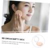 Baluue 2pcs Mini Disc Foundation Puff Box for Lotion Dispenser Makeup Cream Powder Sponges Blender Compact Case Empty Cushion Box view 3