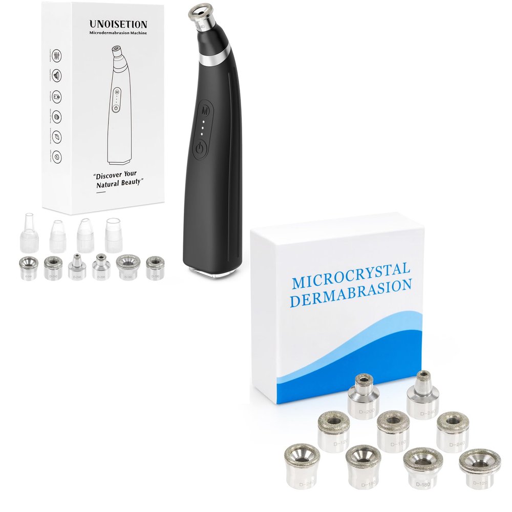 UNOISETION Microdermabrasion Machine with 9 Diamond Heads