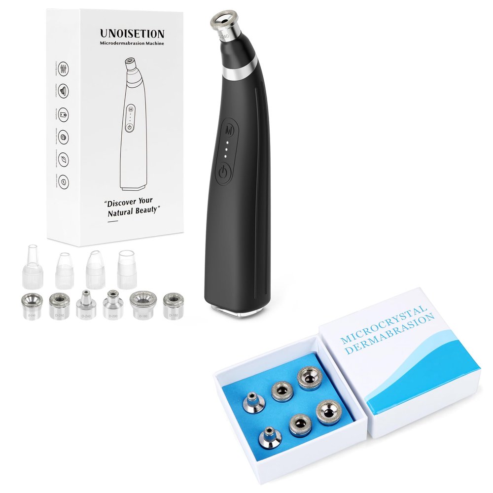 unoisetion Diamond Facial Machine and 6 Pcs Diamond Tips