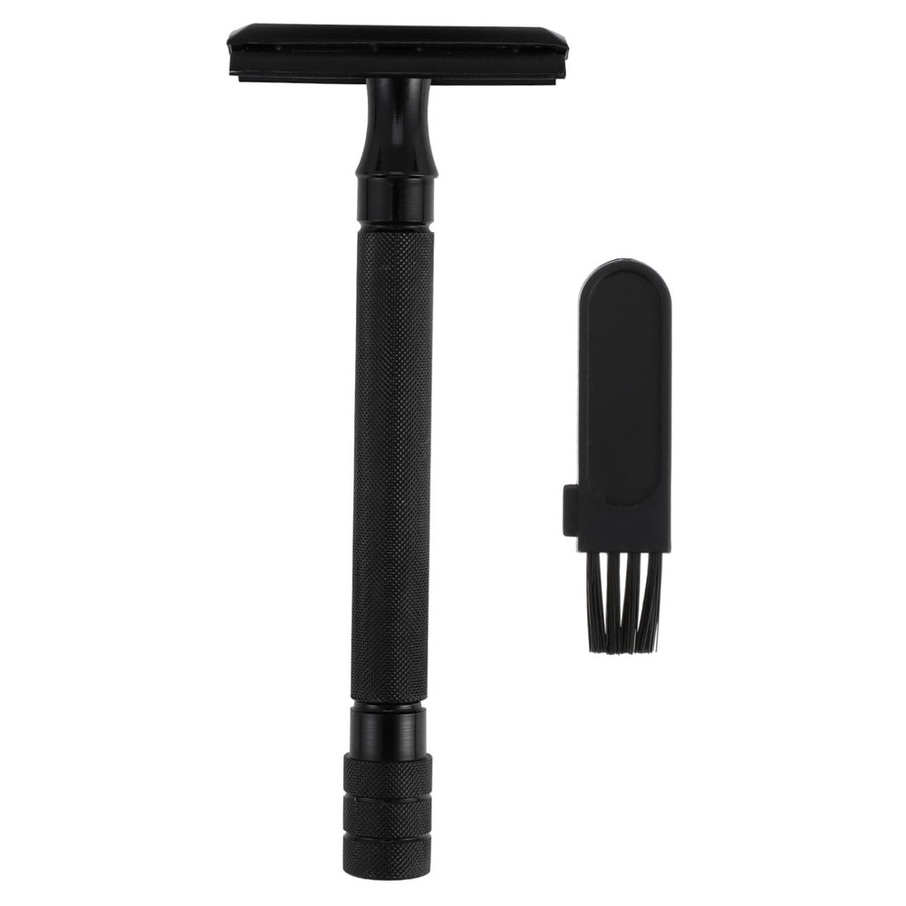 Healeved 3pcs Safety Razor for Women Double Edged Blade Manual Beard Trimmer Gentle Facial Shaving Tool Barber Razor for Travel