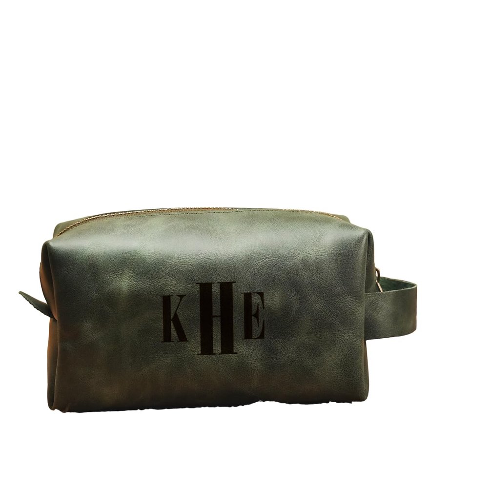 asrincodesigns Personalized Leather Mens Toiletry Bag, Custom Groomsmen Dopp Kit, Best Man Proposal Ideas, Groomsman Bachelorette Party Favors, Custom Gift
