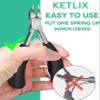 Ketlix Toe Nail Clipper, Professional Thick & Ingrown Toenail Tool, Sharp Curved Blade, Black view 2