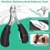 Ketlix Toe Nail Clipper, Professional Thick & Ingrown Toenail Tool, Sharp Curved Blade, Black view 4