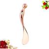 SOESFOUFU Zinc Alloy Eye Cream Spoon for Eye Fatigue Relief Reusable Beauty Tool for Massage and Blood Circulation Eco-friendly Rose Gold Design for Skincare Routine view 2