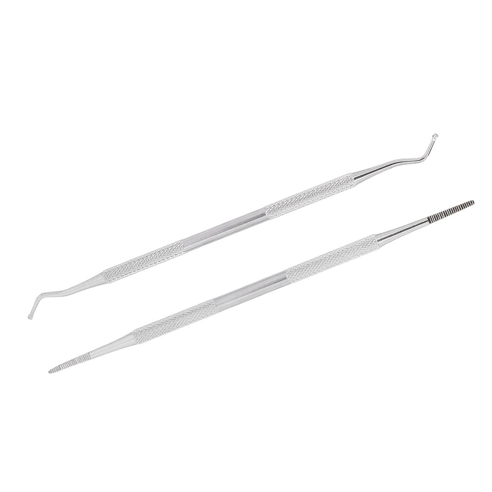 Ingrown Toenail Tool, Manicure Tools Stainless Steel Nail Picker 2pcs Ingrown Toenail Tools Dual Ends Nail File Toenail Cleaner Tools
