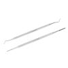 Ingrown Toenail Tool, Manicure Tools Stainless Steel Nail Picker 2pcs Ingrown Toenail Tools Dual Ends Nail File Toenail Cleaner Tools view 1